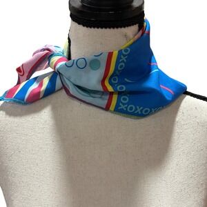 Lush Lets Play Knot Wrap Bandana Scarf Reusable Gift Wrap Tic‎ Tac Toe Games NWT